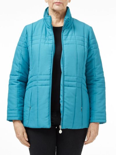 PENNY PLAIN Teal Quilt Jacket