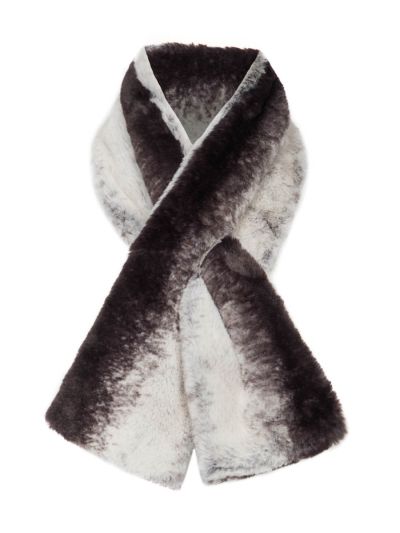 TIGI  Charcoal Faux Fur Scarf