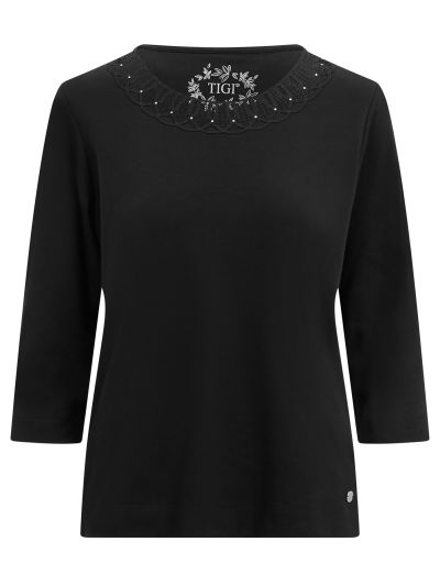 TIGI  Diamante Loop Neck Top