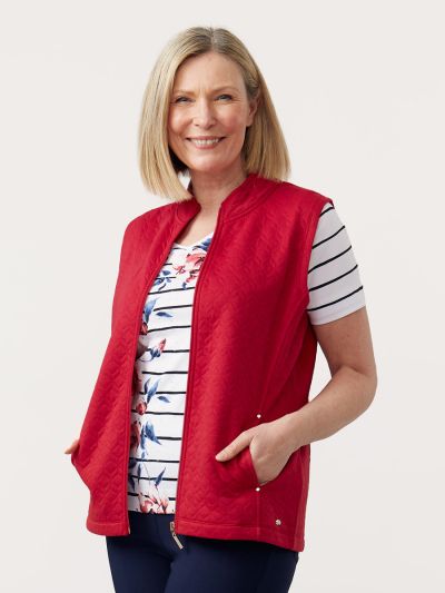 TIGI  Framboise Quilted Gilet