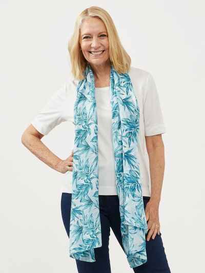 TIGI  Tide Leaf Print Scarf