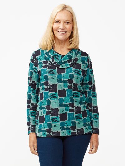 TIGI  Hinterland Cowl Neck Top