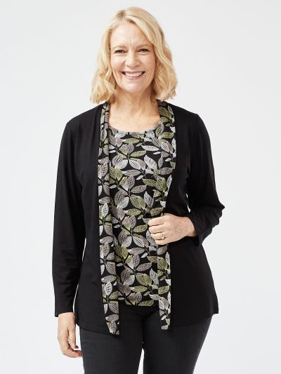 TIGI  Mock Double Layer Cardi