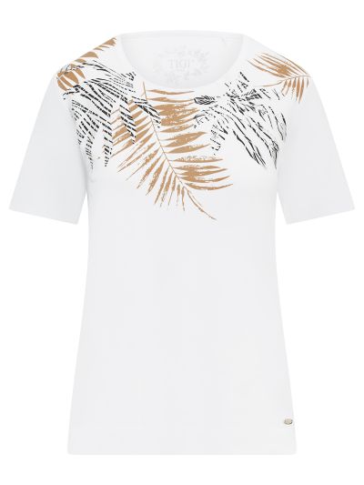 TIGI  Leaf Print Placement Top