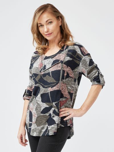 VIZ-A-VIZ   All Over Print Biker Top