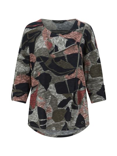 VIZ-A-VIZ   All Over Print Biker Top