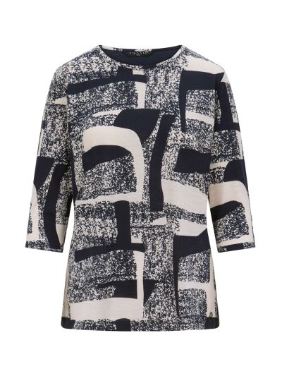 VIZ-A-VIZ  Mono All Over Print Top